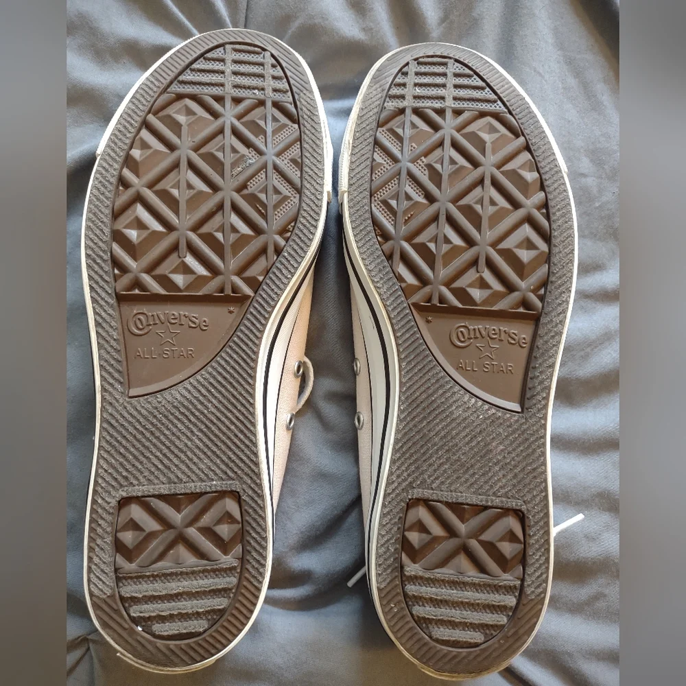 Converse All Star Sneakers Shoes Womens 11 Mens 9 Low Top Very Light Pink Skater - Picture 8 of 9